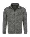 Heren Fleece Vest Active Knit Stedman 5850 Dark Grey Melange